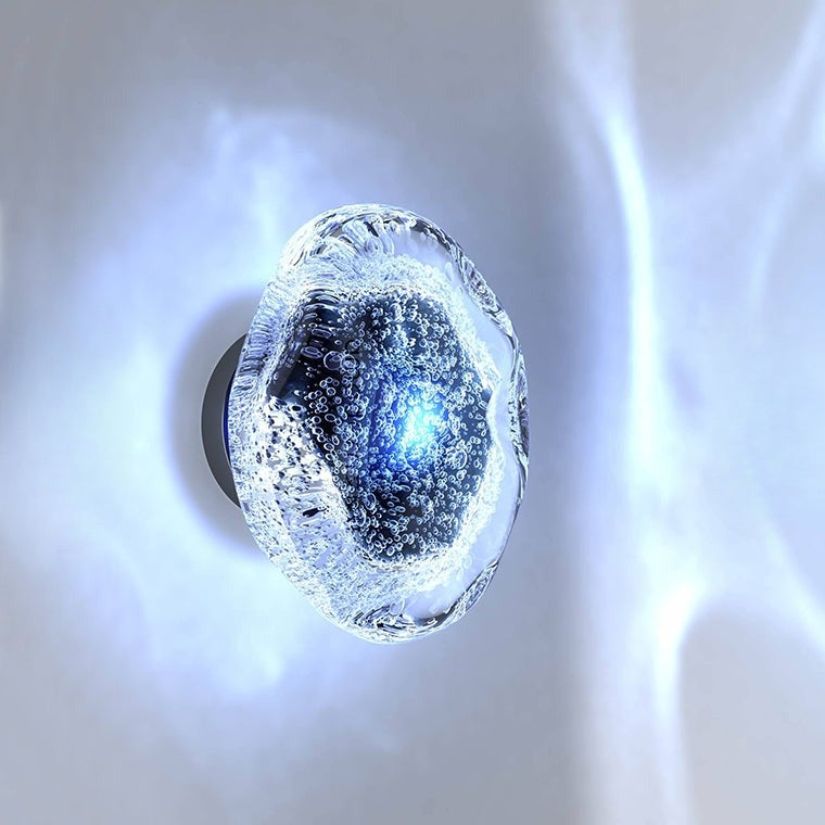 Applique Murale LED Verre Soufflé Effet Bulles