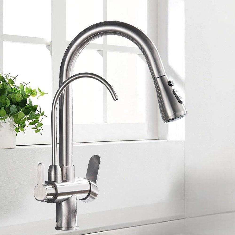Mitigeur Cuisine 3 Voies, Douchette Extractible, 41cm