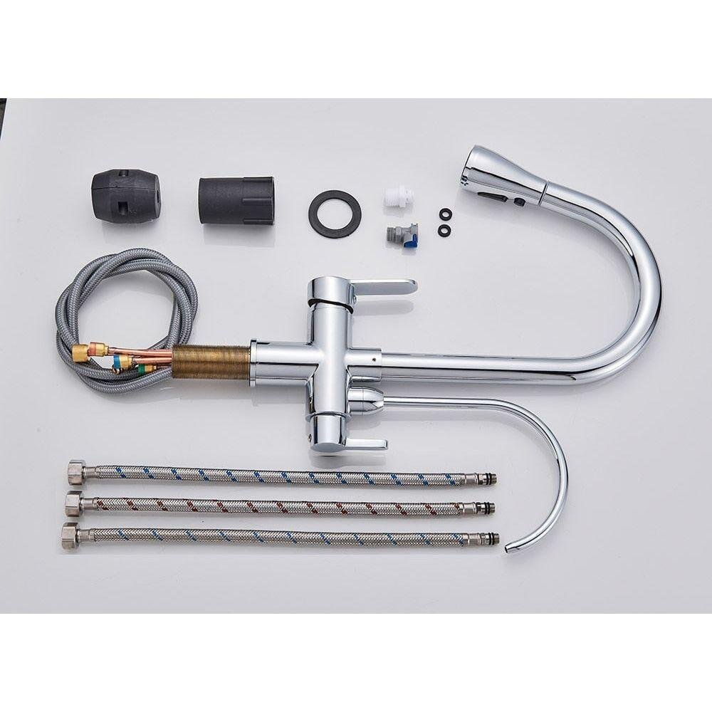 Mitigeur Cuisine 3 Voies, Douchette Extractible, 41cm