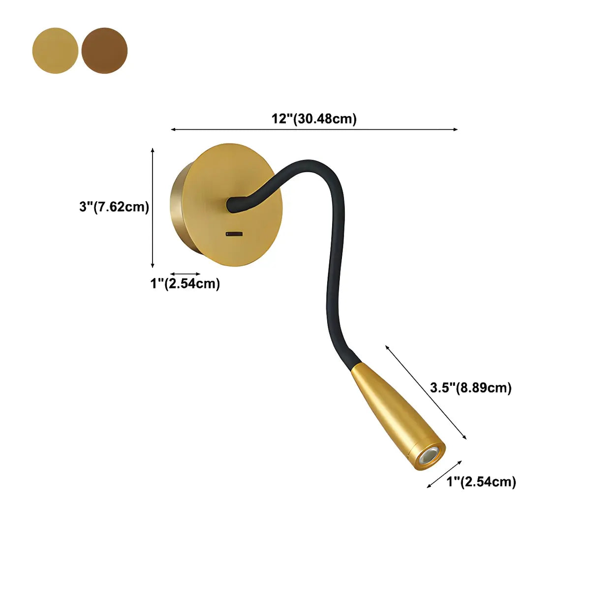 Applique Murale Flexible LED Or Moderne