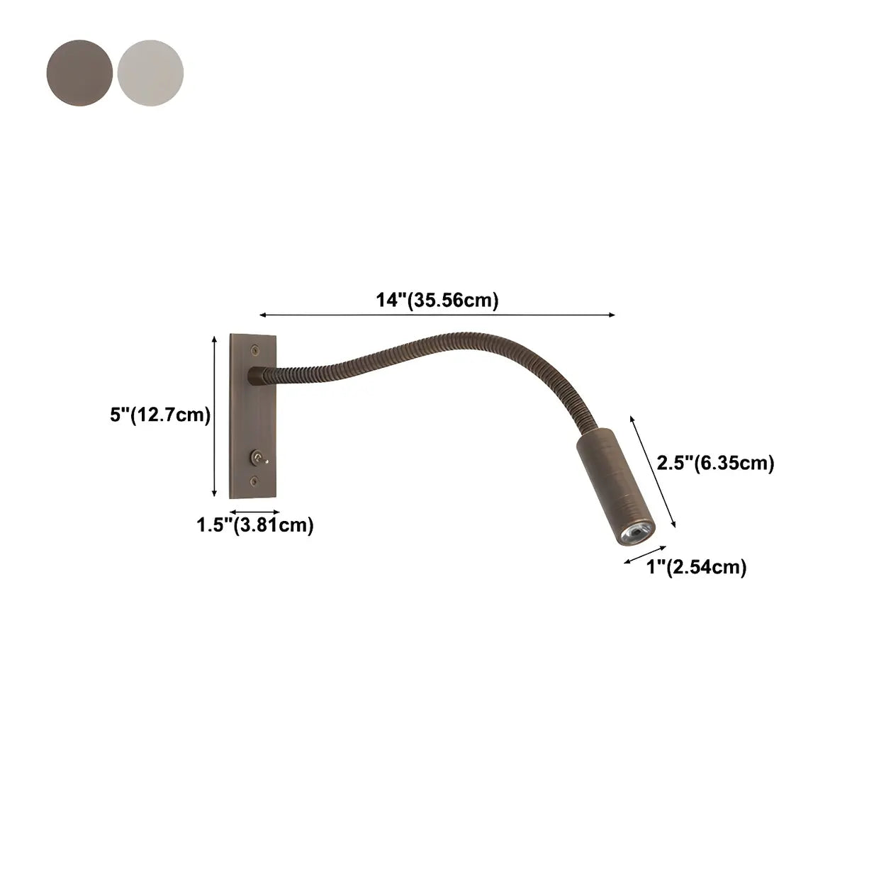 Applique Murale Flexible LED Or Moderne