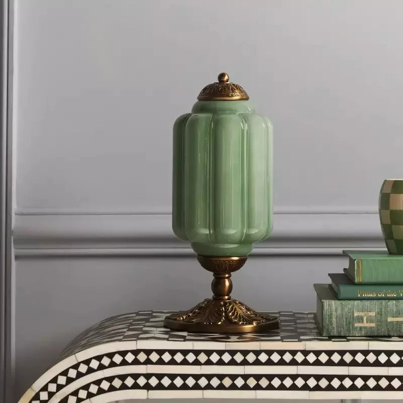 Lampe de Table Vintage Sif Eloise – Verre Opale et Élégance Rétro Française