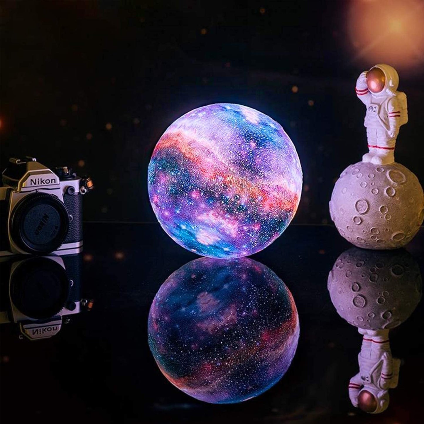 Galaxy Moon Lamp | Lampe Lune Galaxie