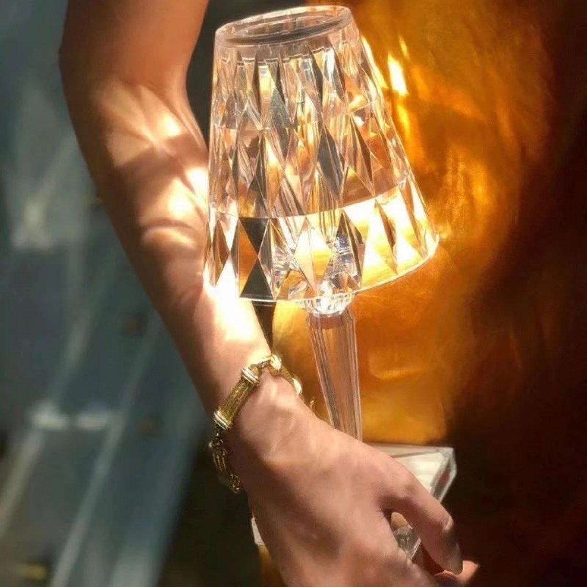 Lampe Cristal Scintillante | Éclairage Élégant et Raffiné