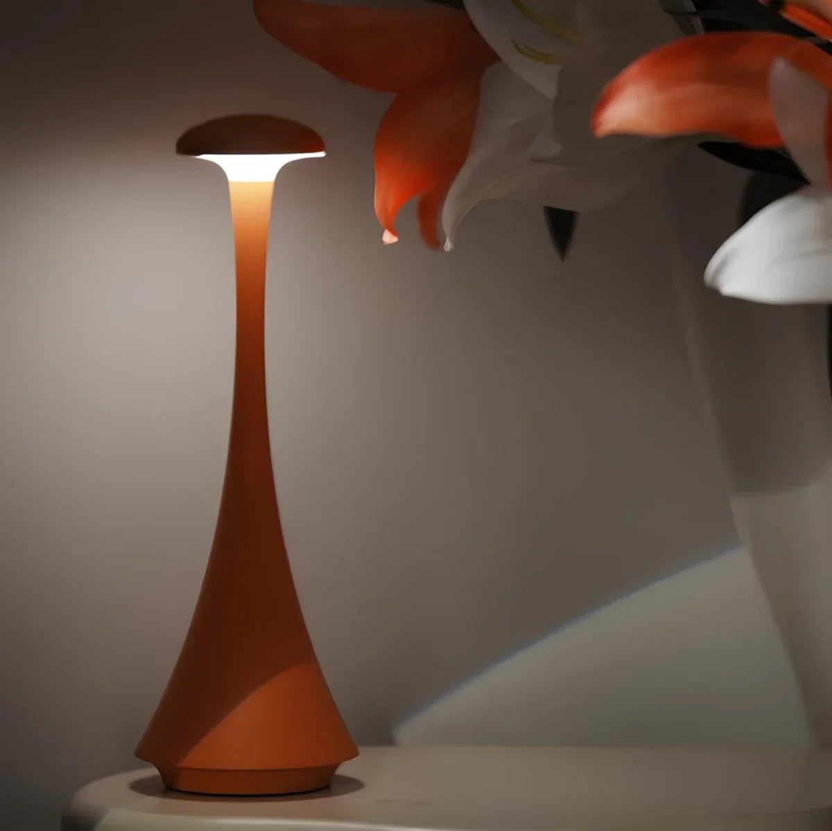 Lampe de Table Champignon LED Tactile Sans Fil Design