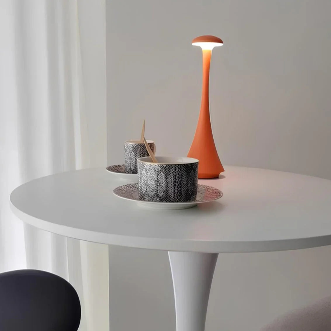 Lampe de Table Champignon LED Tactile Sans Fil Design