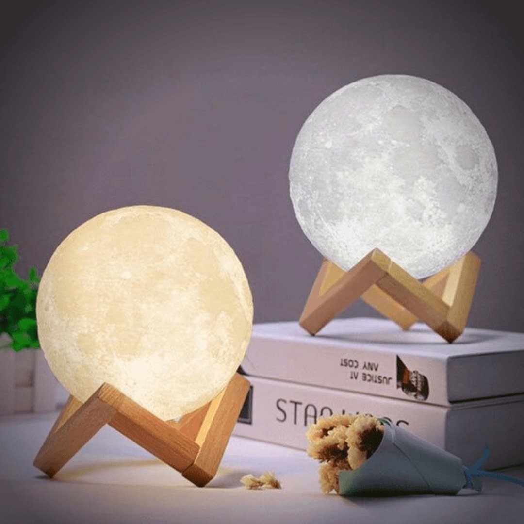 Moon Lamp | Lampe Lune Blanche – Éclairage Lunaire Apaisant pour Votre Intérieur