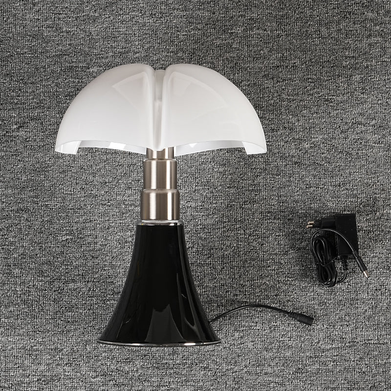 Lampe de Table LED, Design Champignon, Noir Blanc, 36cm