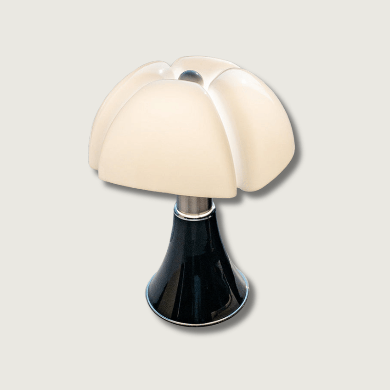 Lampe de Table LED, Design Champignon, Noir Blanc, 36cm