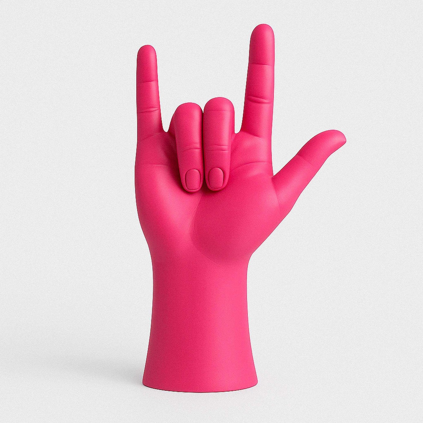 Sculpture Main "Je t’aime" – Déco Résine Moderne Colorée pour Salon ou Bureau