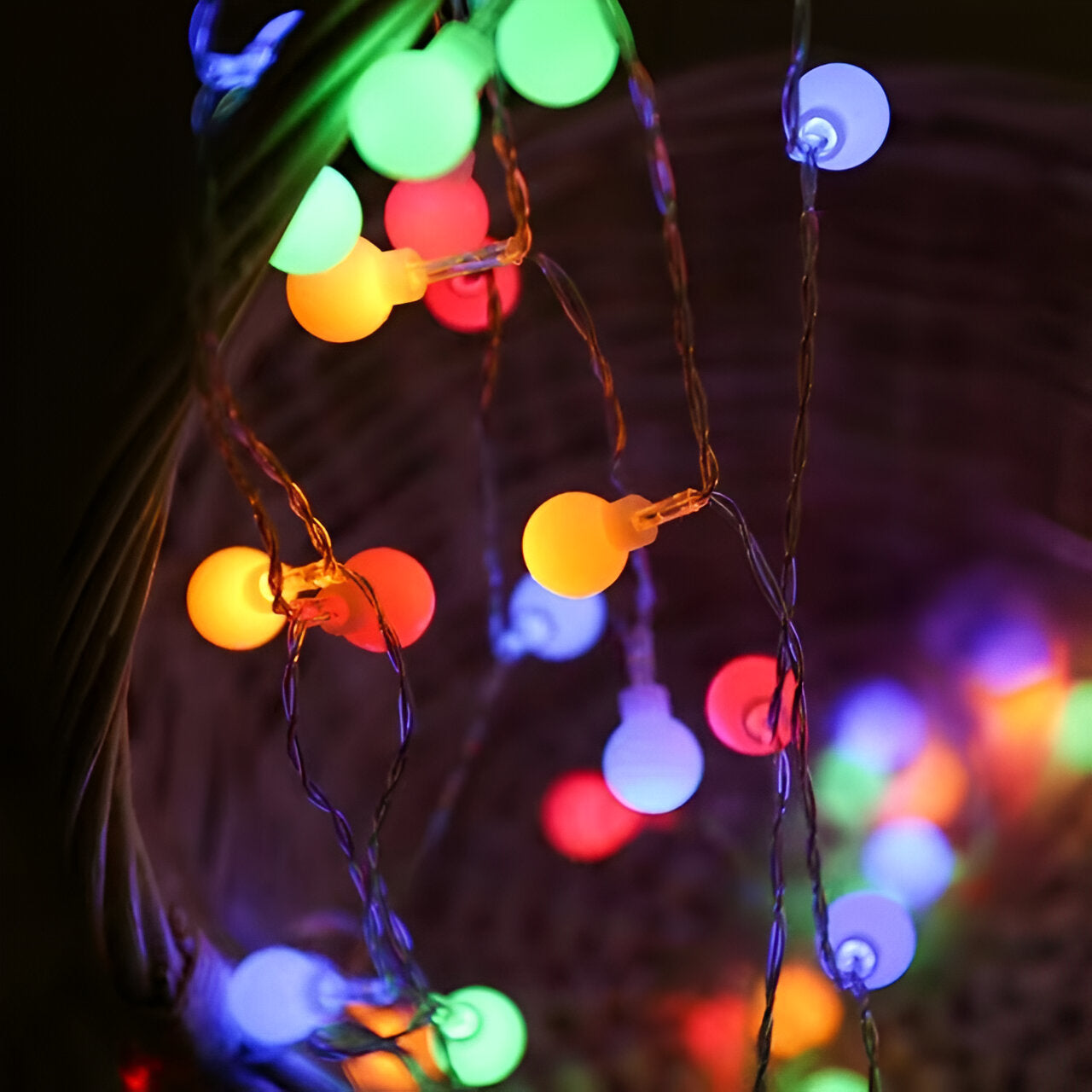Guirlande Décorative à Boules LED – Éclat Festif pour Intérieur et Extérieur