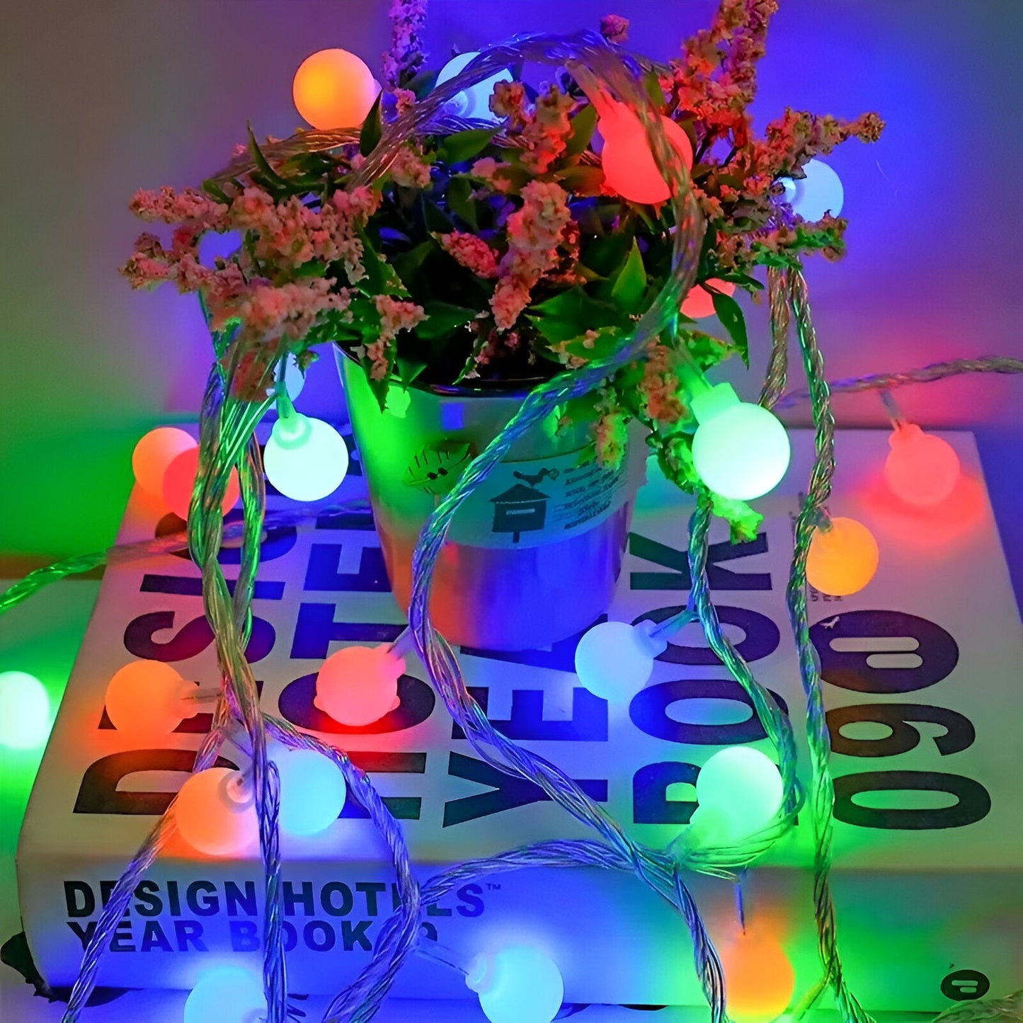 Guirlande Décorative à Boules LED – Éclat Festif pour Intérieur et Extérieur