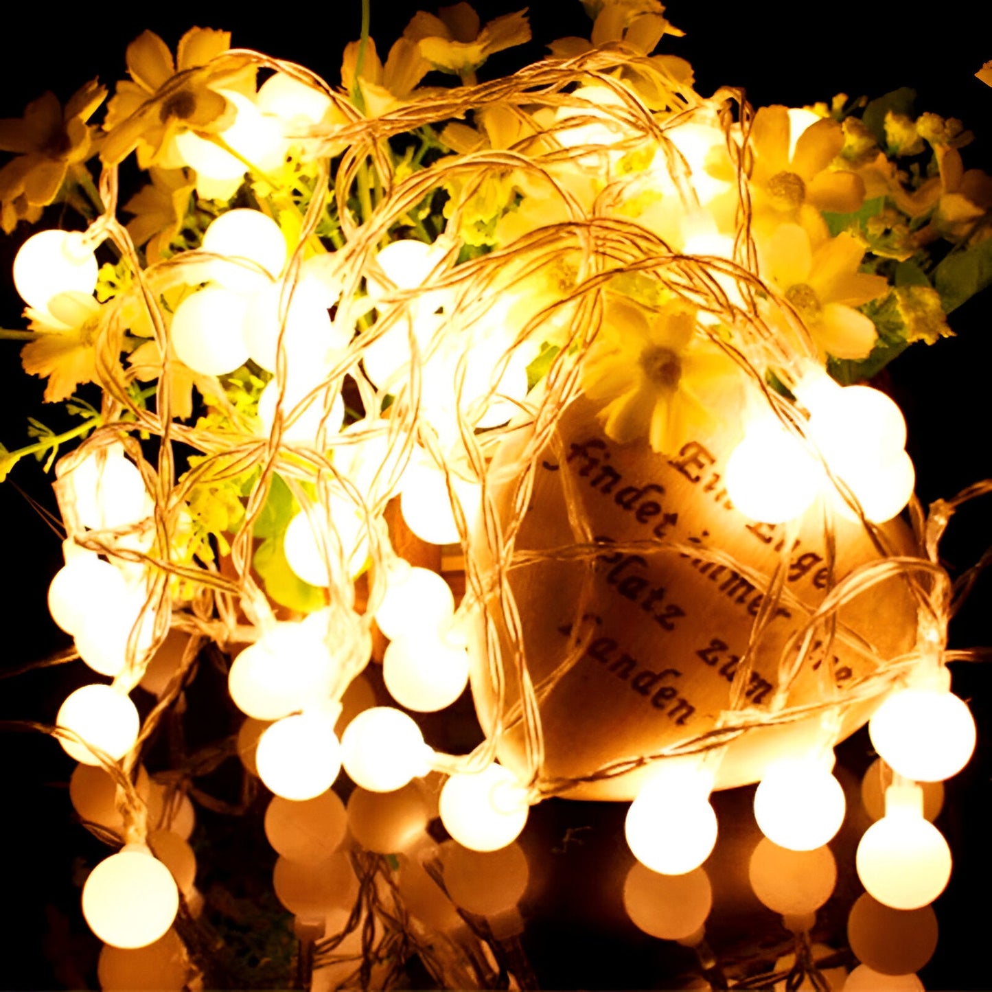 Guirlande Décorative à Boules LED – Éclat Festif pour Intérieur et Extérieur
