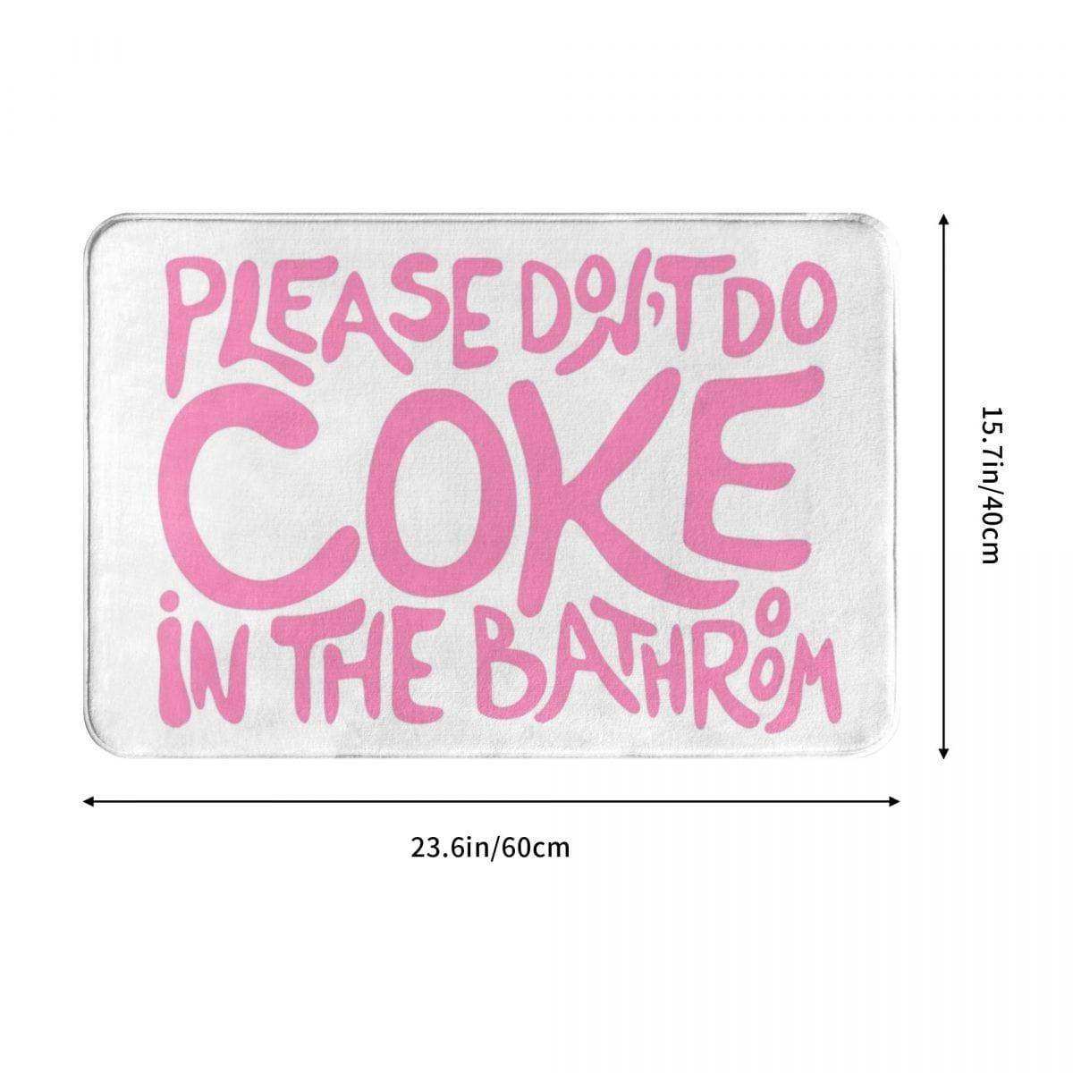 Tapis de Salle de Bain Rose avec Message Drôle – Antidérapant et Lavable