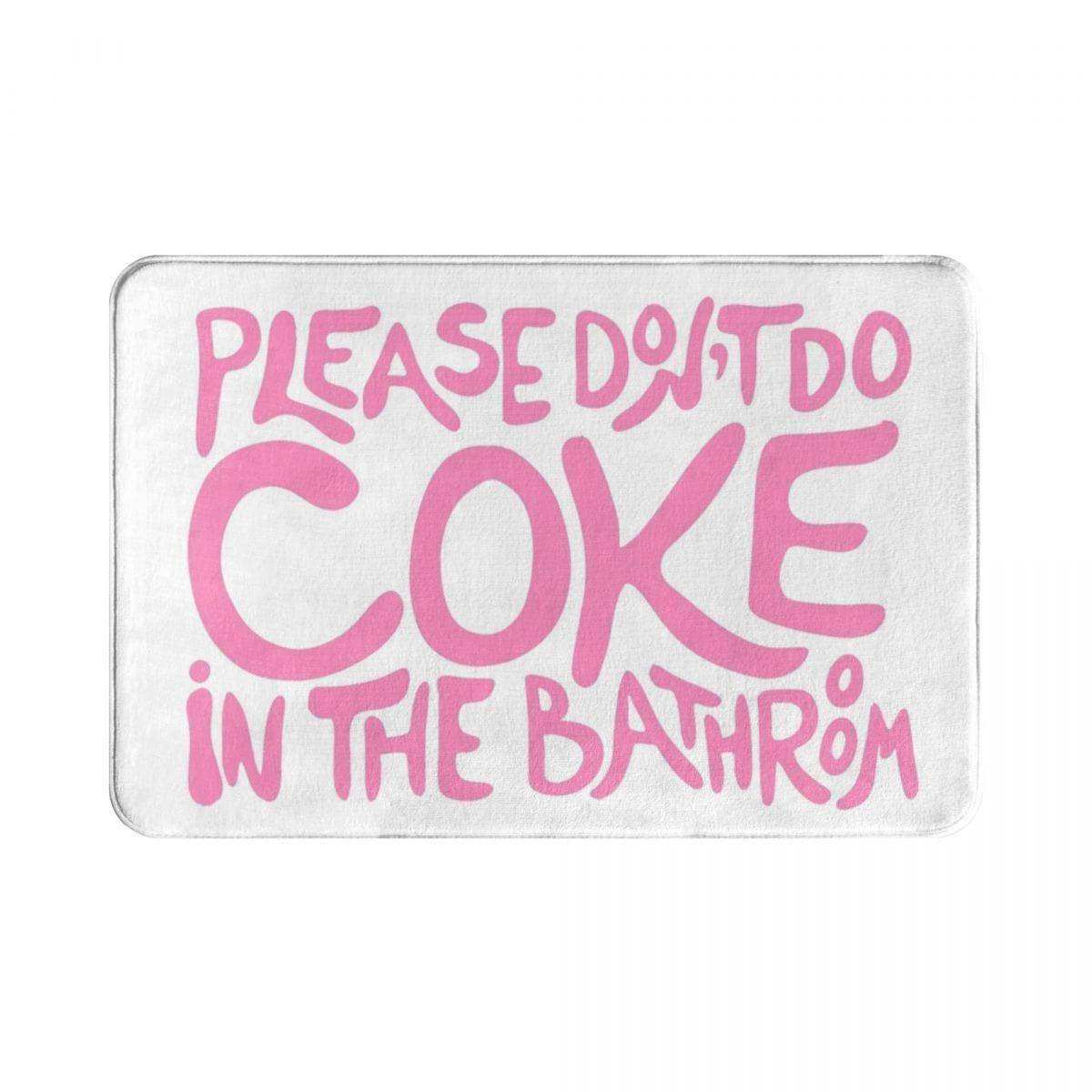 Tapis de Salle de Bain Rose avec Message Drôle – Antidérapant et Lavable