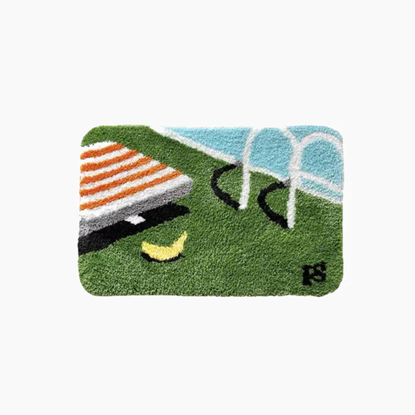 Tapis de Bain Piscine Fait Main – Douceur Ludique et Design Unique