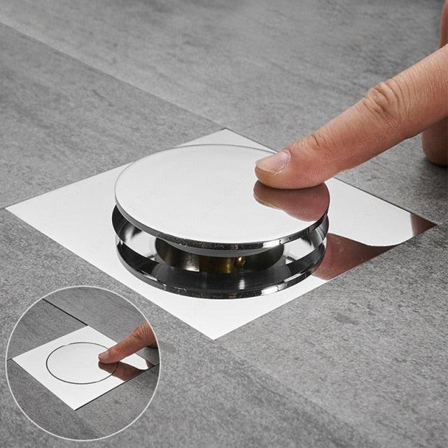 Siphon de Sol Pop-Up 10 cm Laiton Noir