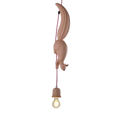 Suspension LED Nordique Écureuil en Résine, Design