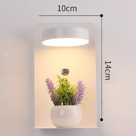 Applique Murale avec Tablette, Lampe LED et Port USB – GALLIA