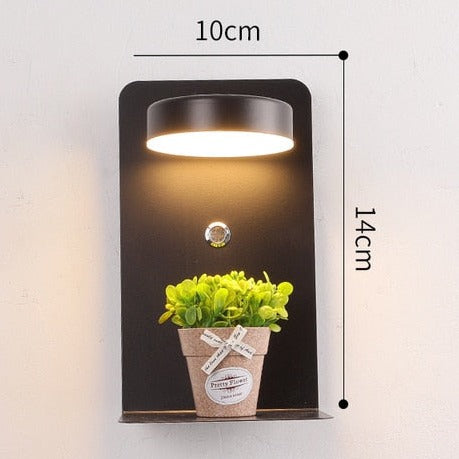 Applique Murale avec Tablette, Lampe LED et Port USB – GALLIA