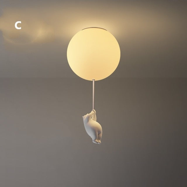 Balloon Bear Deckenleuchte - Lampe de Plafond Ourson avec Ballon