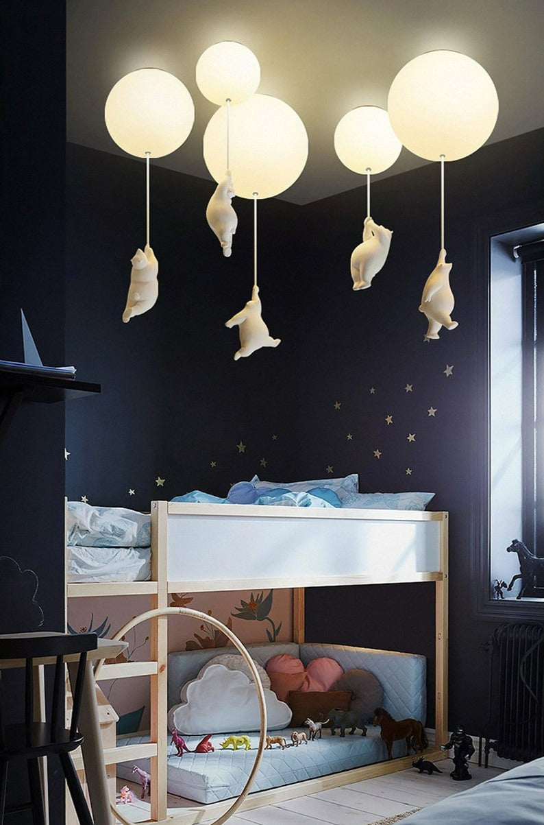 Balloon Bear Deckenleuchte - Lampe de Plafond Ourson avec Ballon