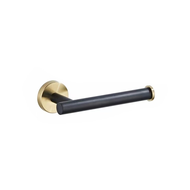 Accessoires Salle de Bain Inox – Noir & Or Brossé