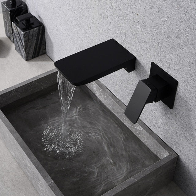 Mitigeur Mural Cascade Moderne – Robinet Design pour Salle de Bain