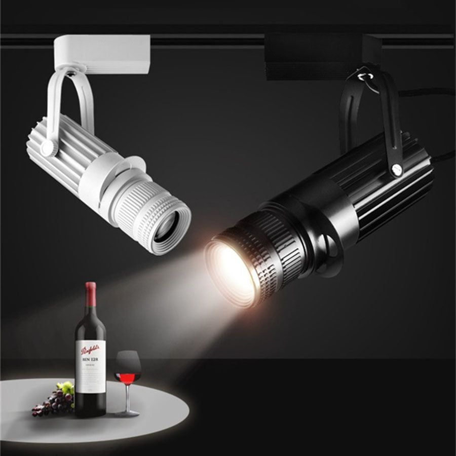 Spot LED COB Orientable Plafond 15W 20W Surface Noir Blanc