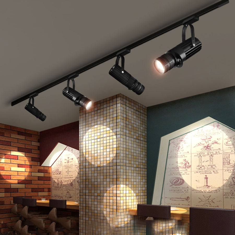 Spot LED COB Orientable Plafond 15W 20W Surface Noir Blanc