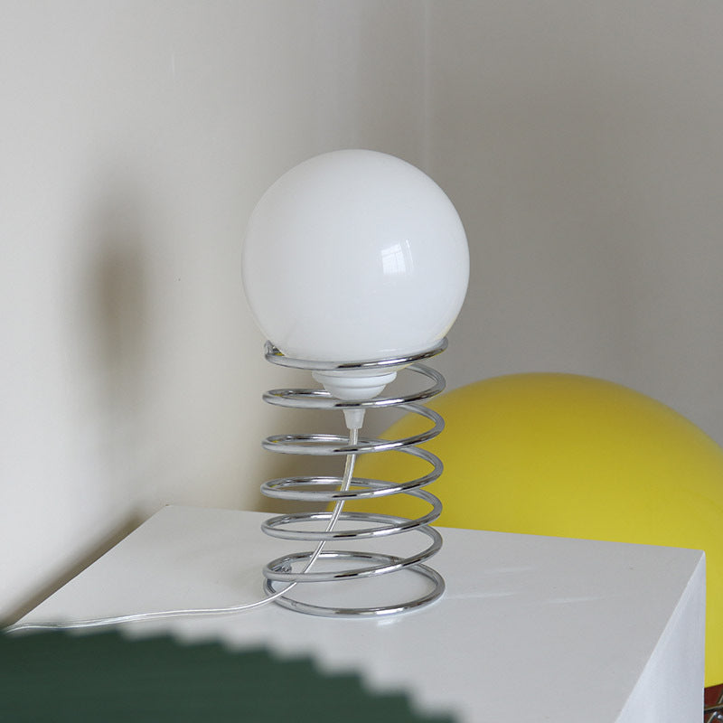 Lampe de Table Spirale – Élégance Artistique Inspirée du Style Bauhaus
