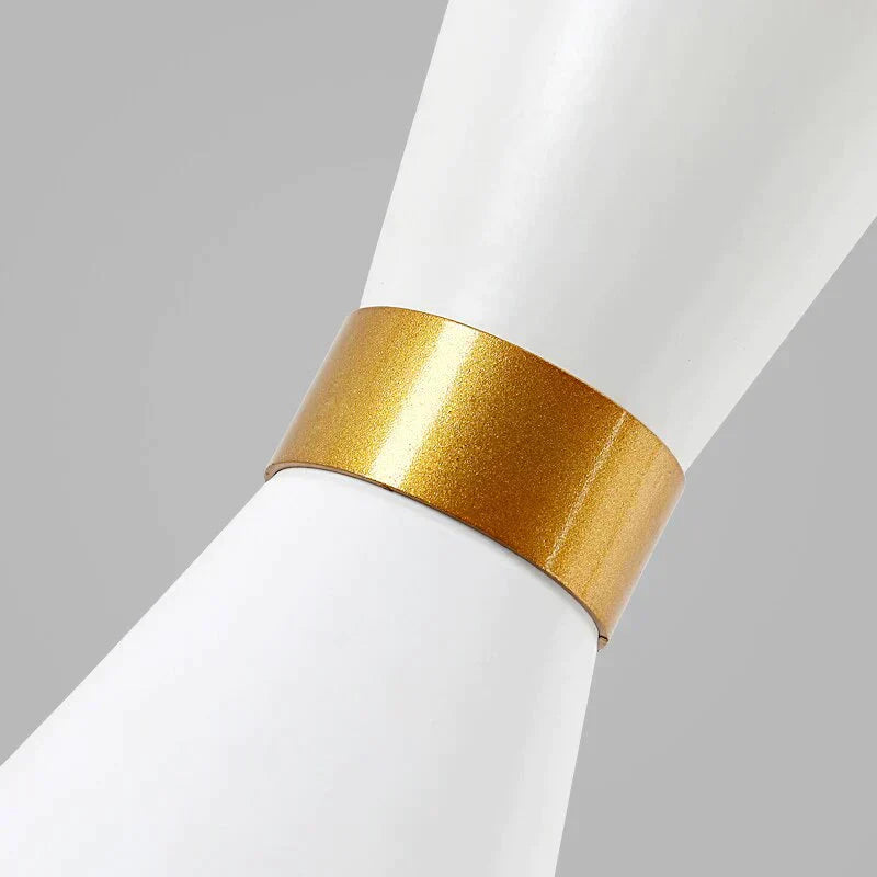 Suspension Moderne Cuisine Aluminium Blanc & Doré