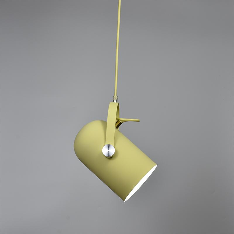 Suspension Nordique, Abat-Jour Incliné, Aluminium, Cordon 47cm
