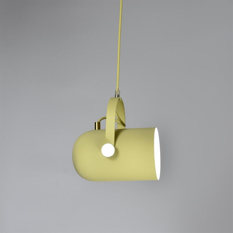 Suspension Nordique, Abat-Jour Incliné, Aluminium, Cordon 47cm