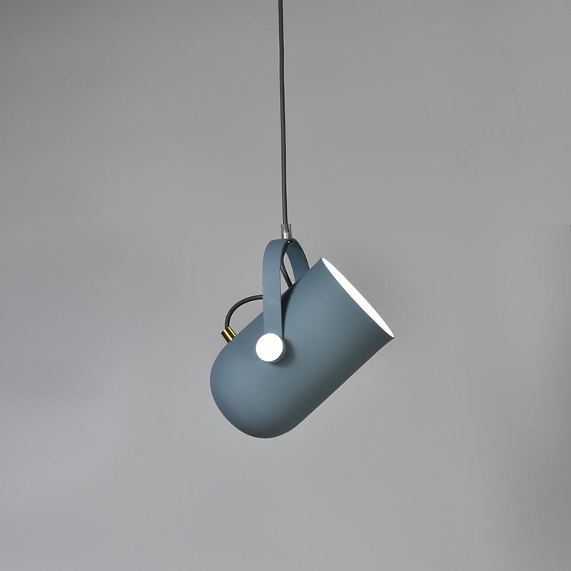 Suspension Nordique, Abat-Jour Incliné, Aluminium, Cordon 47cm
