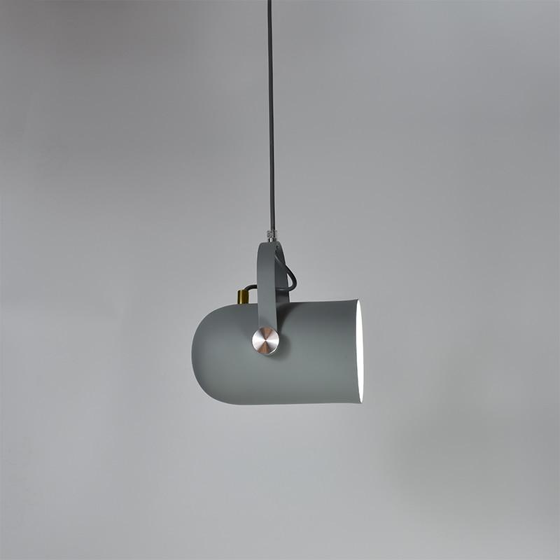 Suspension Nordique, Abat-Jour Incliné, Aluminium, Cordon 47cm