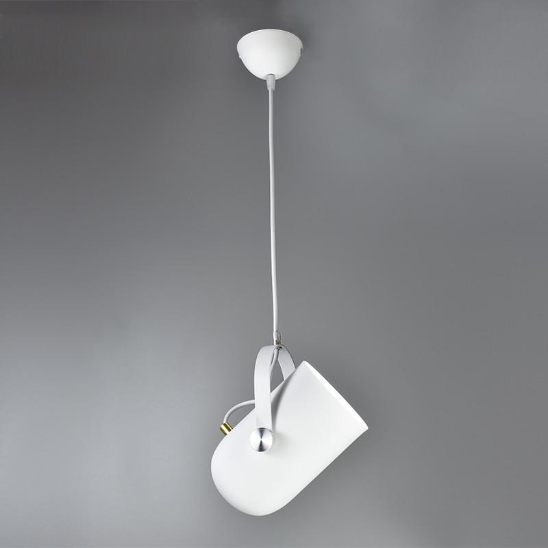 Suspension Nordique, Abat-Jour Incliné, Aluminium, Cordon 47cm