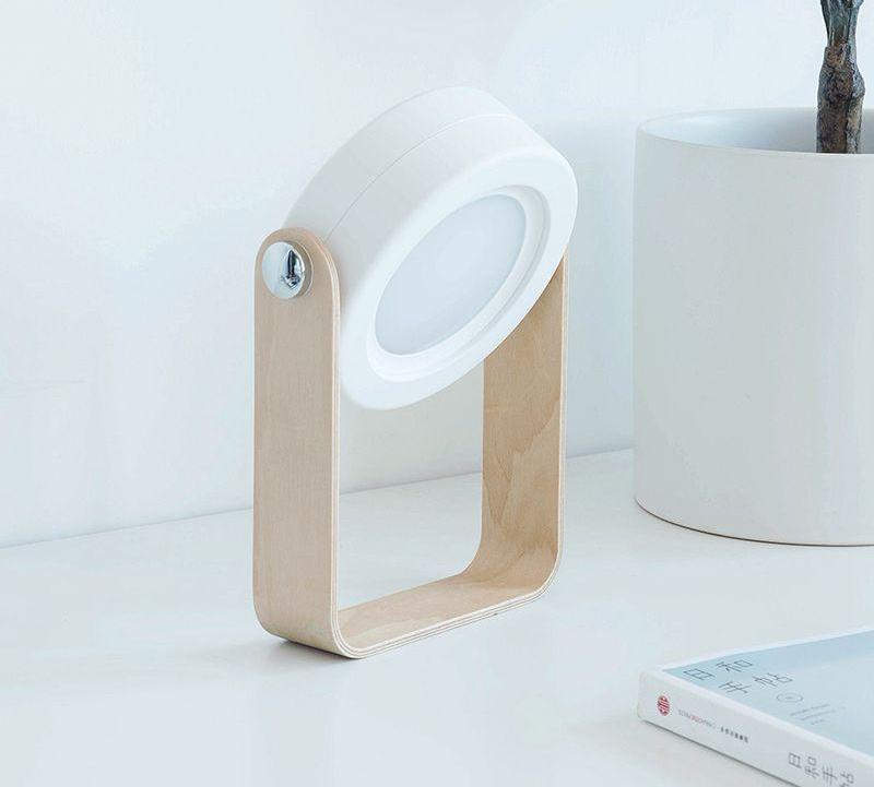 Lanternes Portables Pliables, ABS, Recharge USB, Blanc