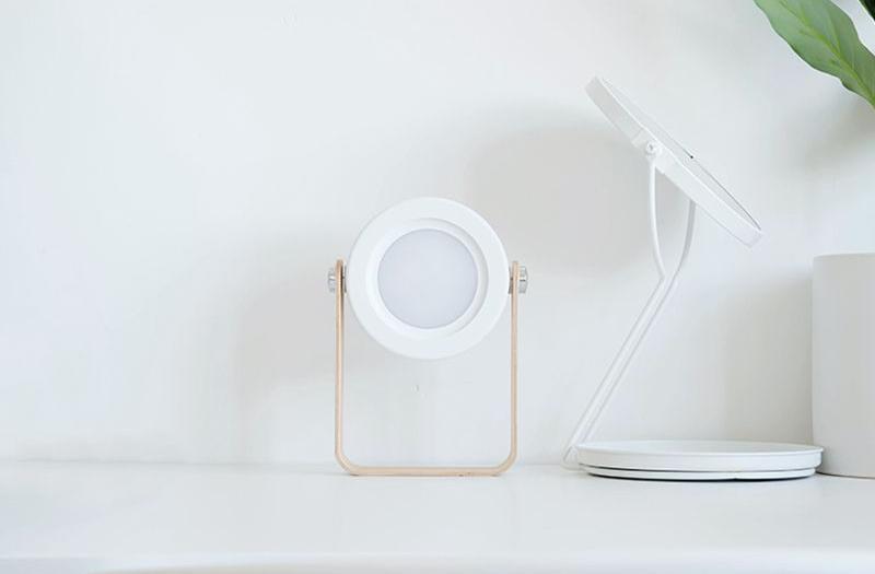 Lanternes Portables Pliables, ABS, Recharge USB, Blanc
