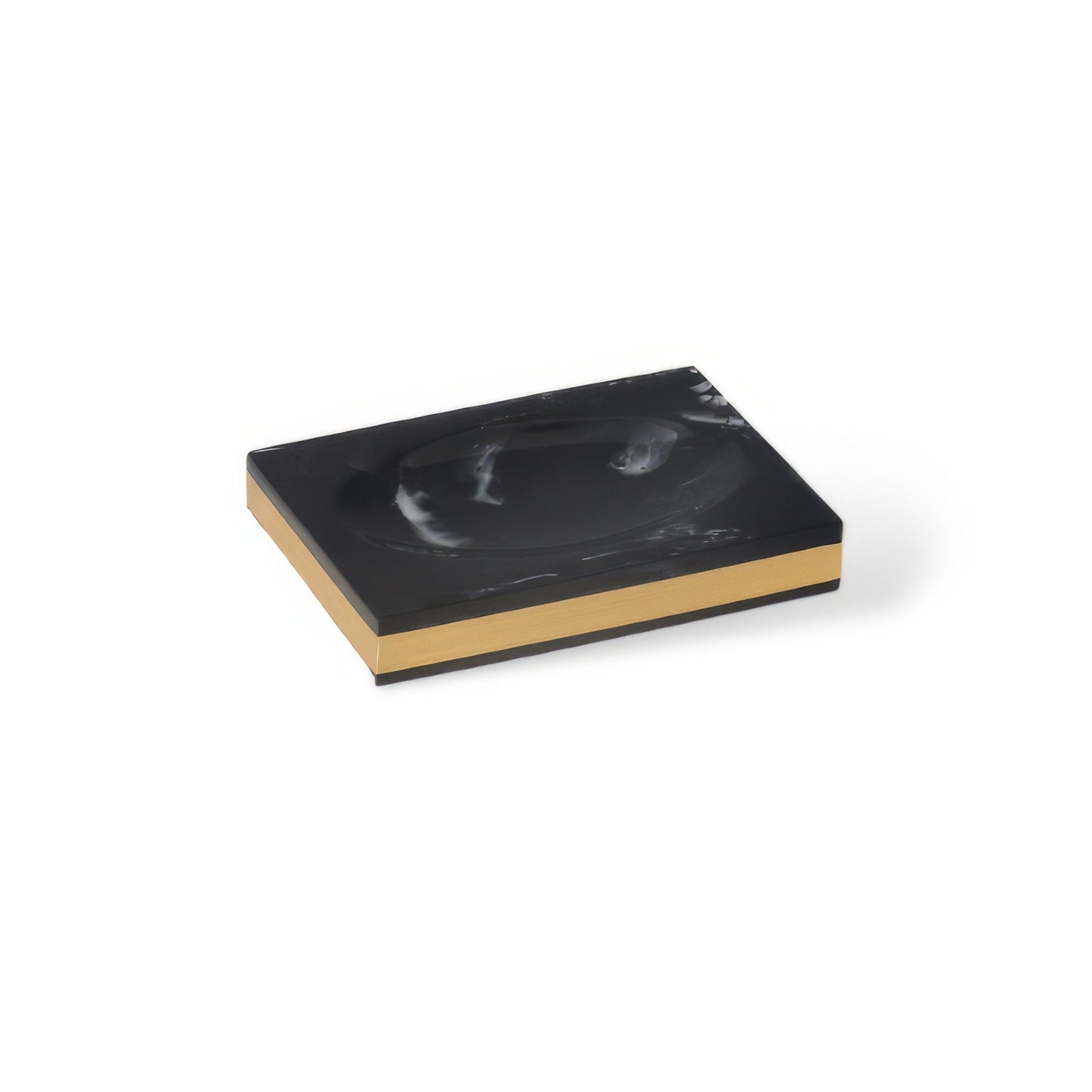 Ensemble d’Accessoires de Salle de Bain 8 Pièces – Élégance Noire et Dorée pour un Look Hôtelier