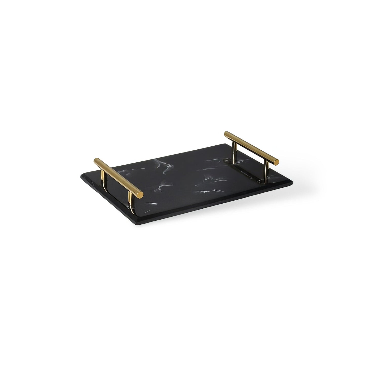 Ensemble d’Accessoires de Salle de Bain 8 Pièces – Élégance Noire et Dorée pour un Look Hôtelier
