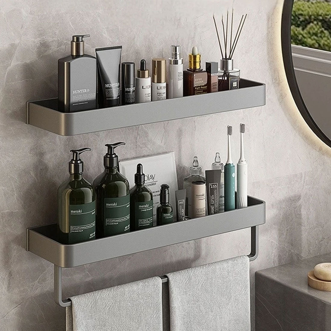 Étagère Murale Élégante pour Salle de Bain