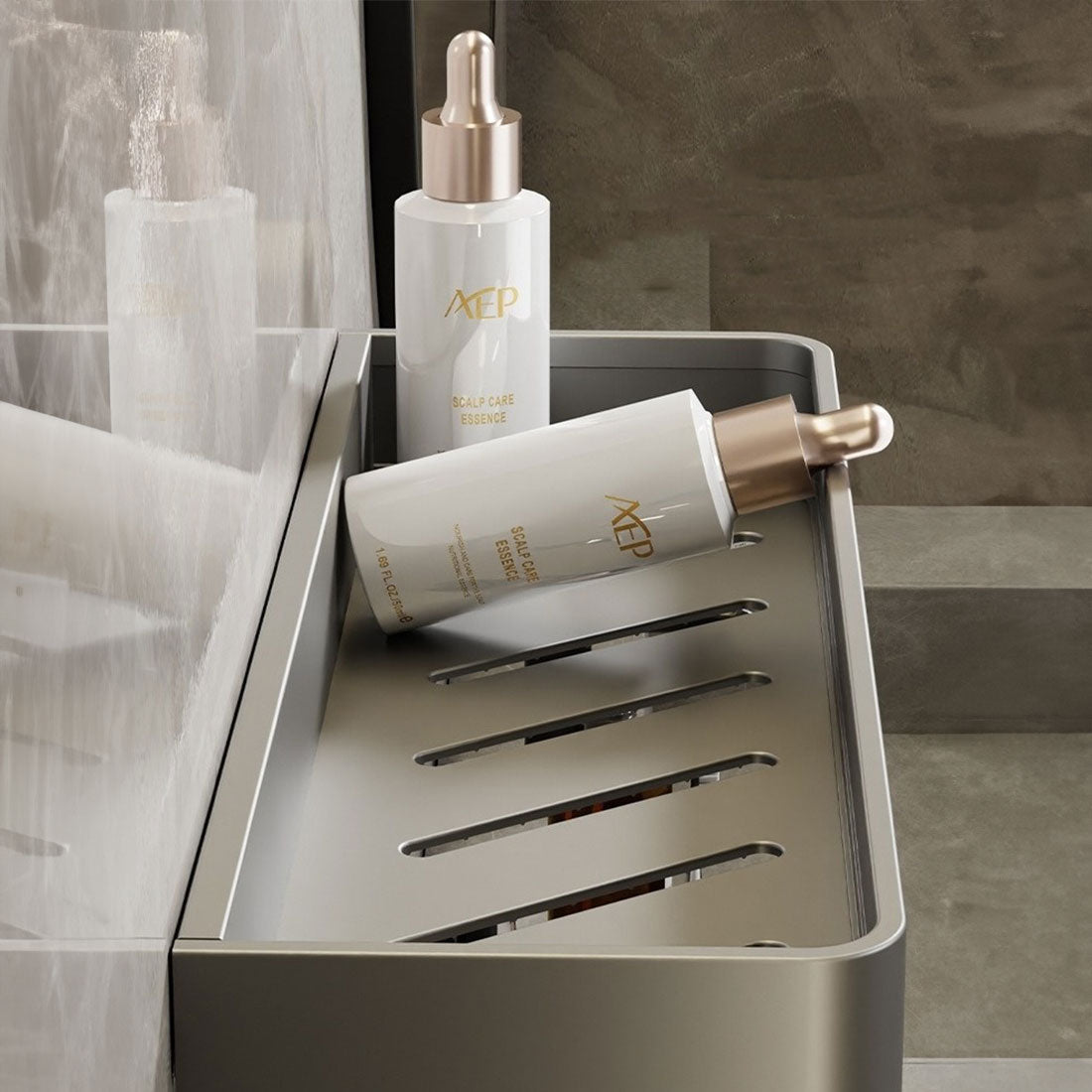 Étagère Murale Élégante pour Salle de Bain