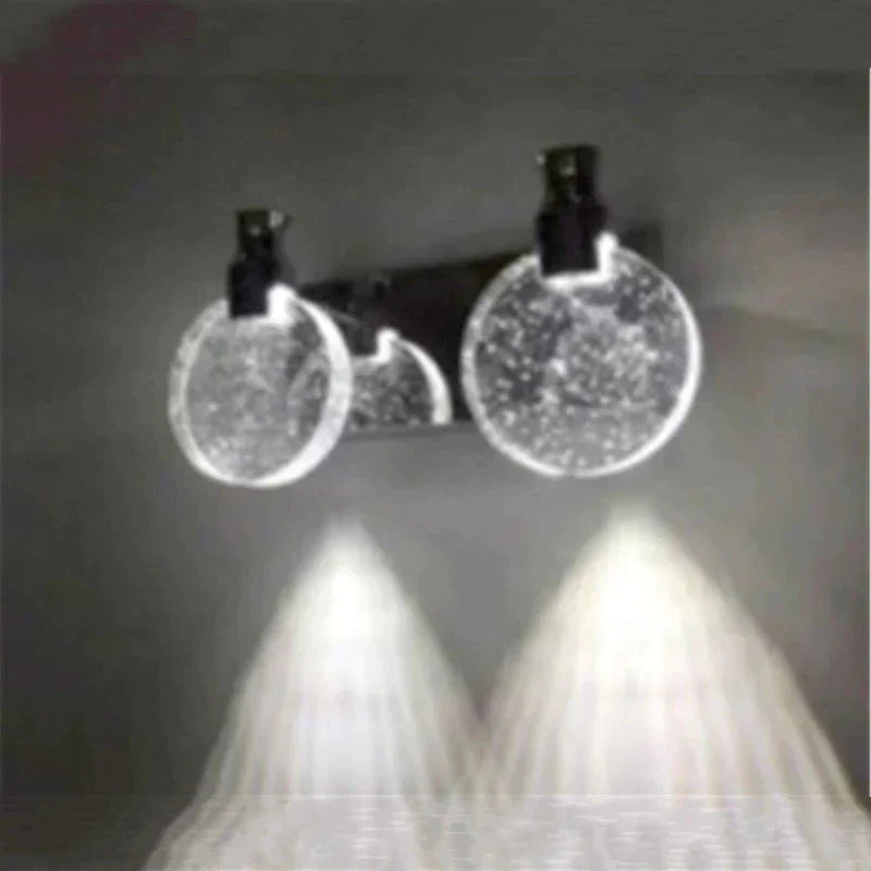 Applique Murale LED Cristal Moderne Salle de Bain