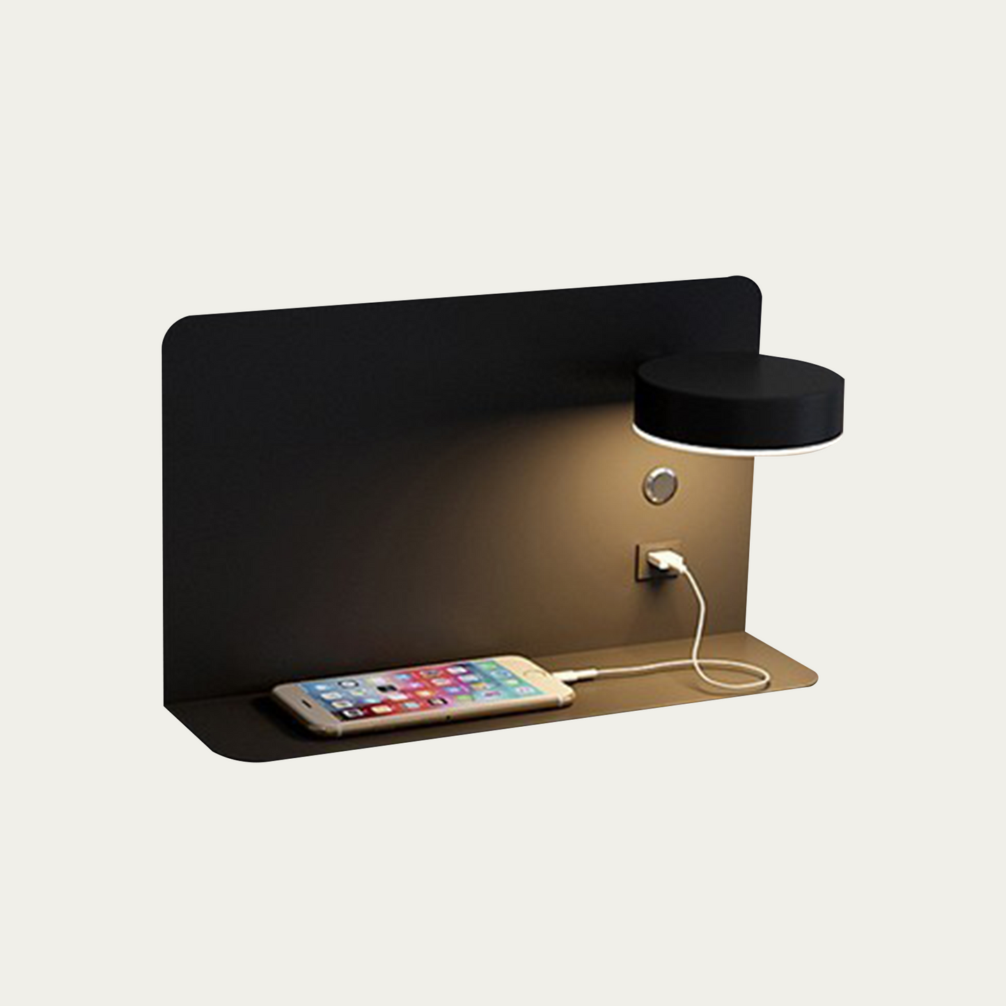 Applique Murale Intérieure LED Kaye – Design Moderne avec Rotation et Charge USB