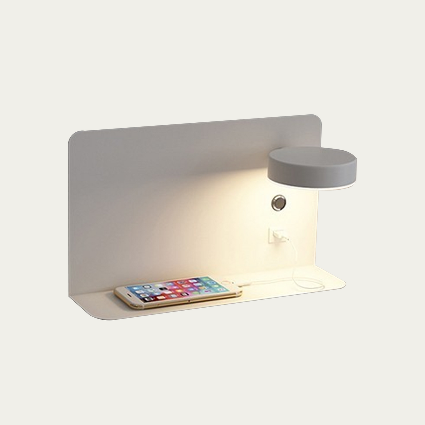 Applique Murale Intérieure LED Kaye – Design Moderne avec Rotation et Charge USB
