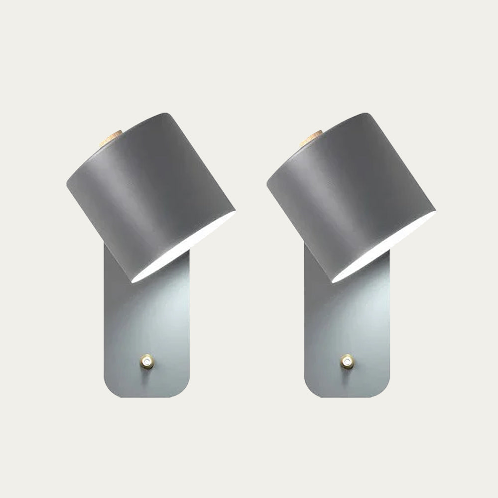 Applique Murale Cylindre Rotatif, LED, Métal