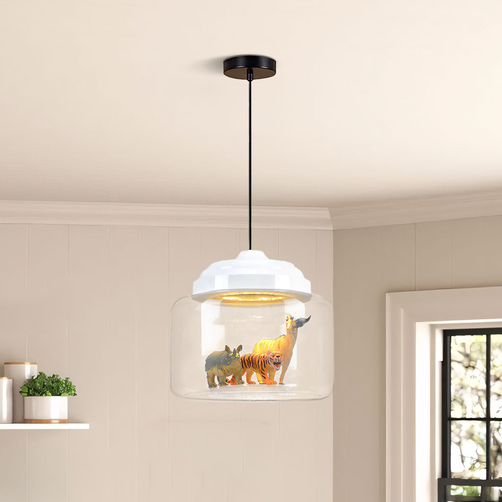 Suspension en Verre Calliope Zoo – Luminaires Ludiques pour Enfants