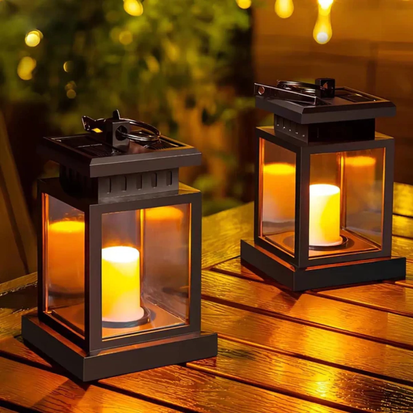 Lanterne Solaire LED Extérieure – Style Rétro, Résistante IP55