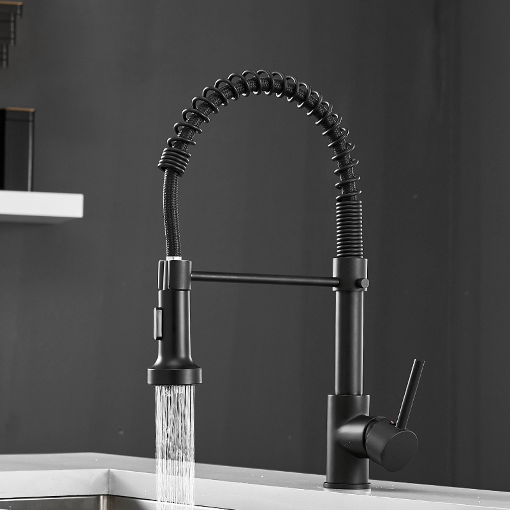 Mitigeur de Cuisine Monotrou avec Bec à Ressort Rétractable